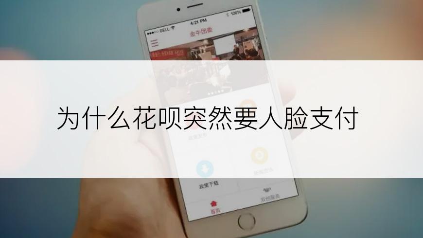 为什么花呗突然要人脸支付