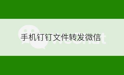 手机钉钉文件转发微信