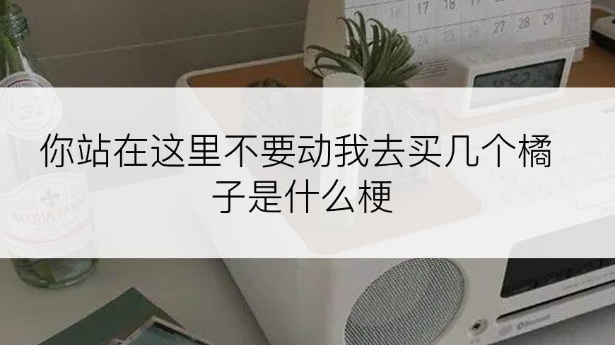 你站在这里不要动我去买几个橘子是什么梗