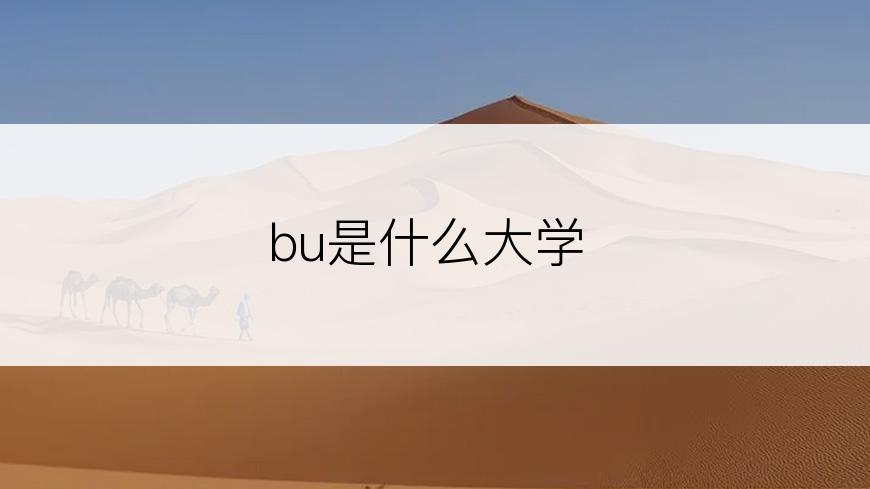 bu是什么大学