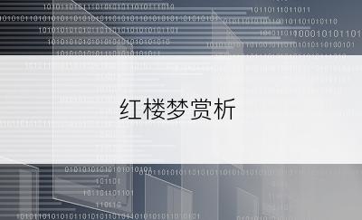 红楼梦赏析