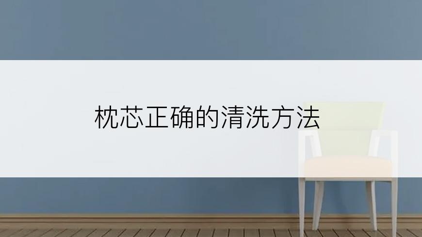 枕芯正确的清洗方法