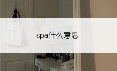 spa什么意思
