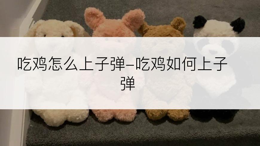 吃鸡怎么上子弹-吃鸡如何上子弹