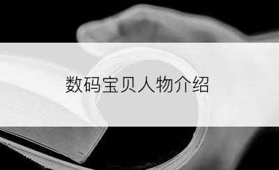 数码宝贝人物介绍
