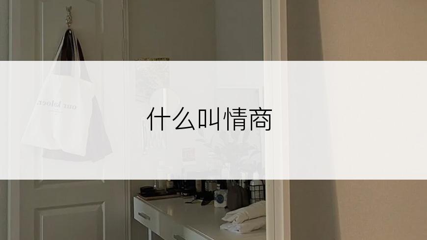 什么叫情商