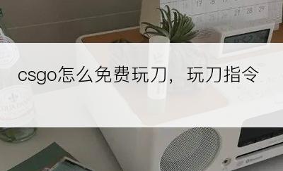 csgo怎么免费玩刀，玩刀指令