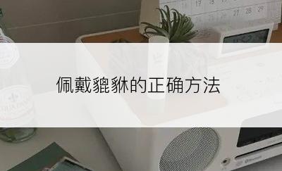 佩戴貔貅的正确方法