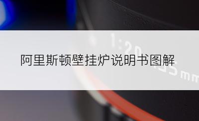 阿里斯顿壁挂炉说明书图解