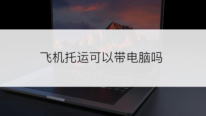 飞机托运可以带电脑吗