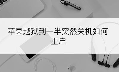 苹果越狱到一半突然关机如何重启