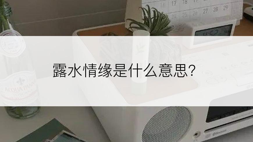 露水情缘是什么意思？
