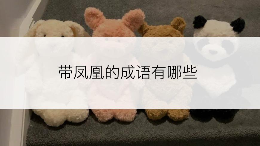 带凤凰的成语有哪些