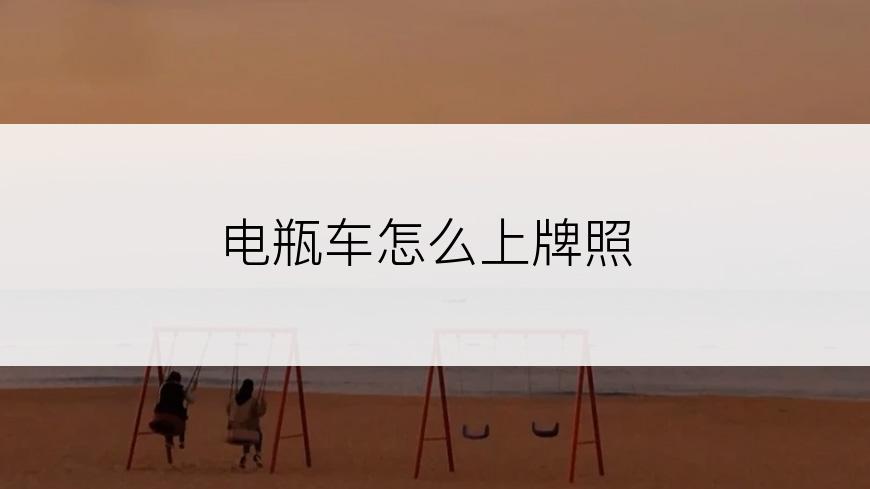 电瓶车怎么上牌照