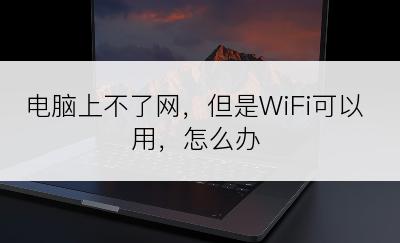 电脑上不了网，但是WiFi可以用，怎么办