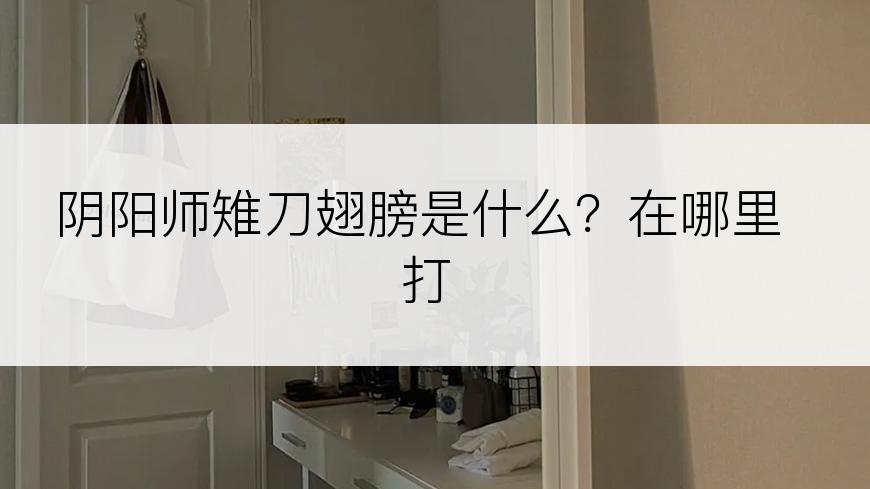阴阳师雉刀翅膀是什么？在哪里打