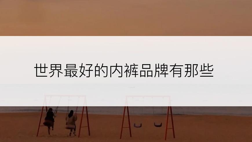 世界最好的内裤品牌有那些