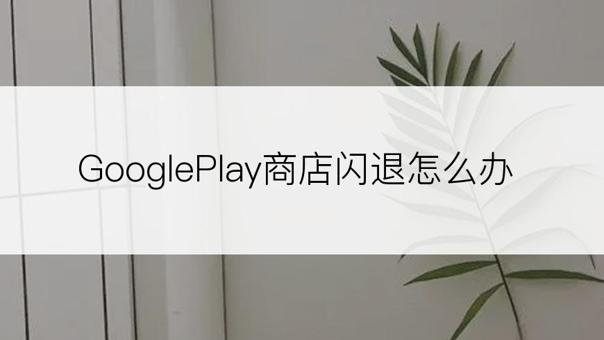 GooglePlay商店闪退怎么办