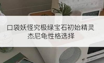 口袋妖怪究极绿宝石初始精灵杰尼龟性格选择