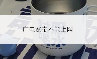 广电宽带不能上网
