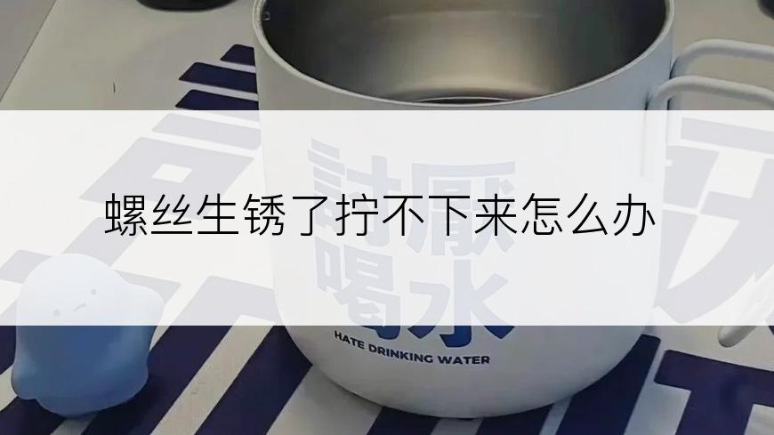 螺丝生锈了拧不下来怎么办