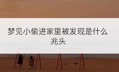 梦见小偷进家里被发现是什么兆头