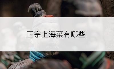 正宗上海菜有哪些