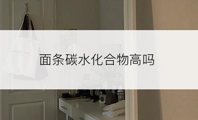面条碳水化合物高吗