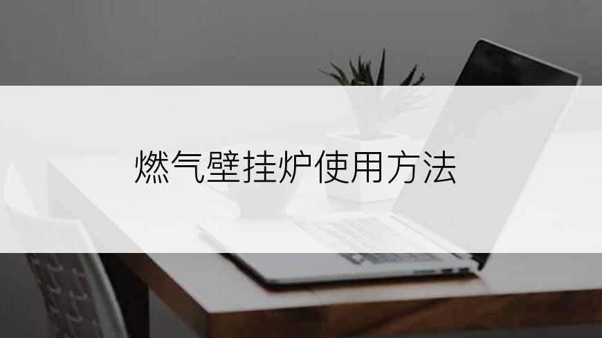 燃气壁挂炉使用方法