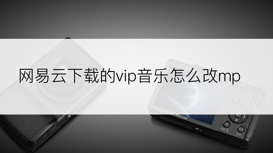 网易云下载的vip音乐怎么改mp3