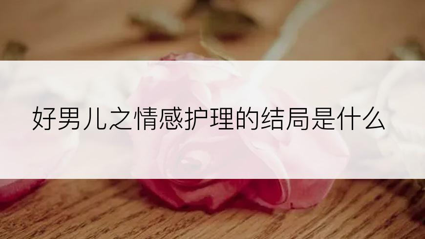 好男儿之情感护理的结局是什么
