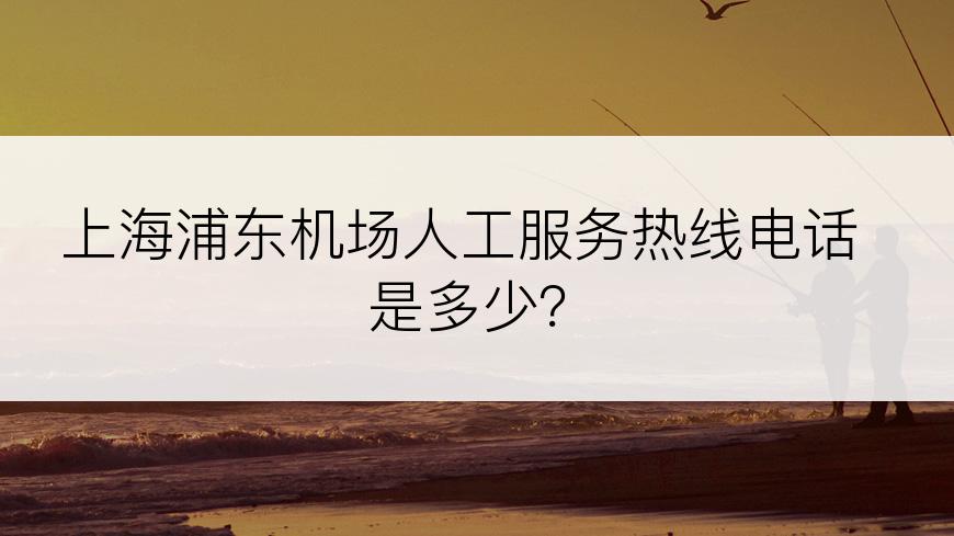 上海浦东机场人工服务热线电话是多少？