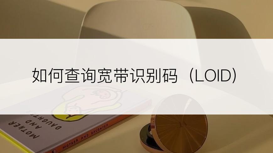 如何查询宽带识别码（LOID）