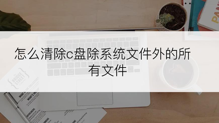 怎么清除c盘除系统文件外的所有文件