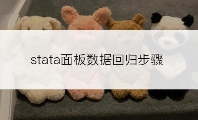 stata面板数据回归步骤