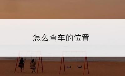 怎么查车的位置