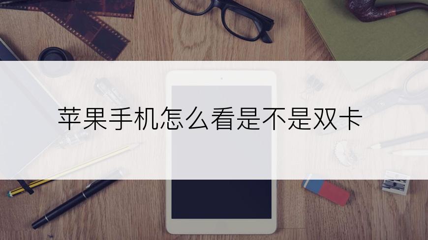 苹果手机怎么看是不是双卡