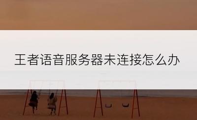 王者语音服务器未连接怎么办
