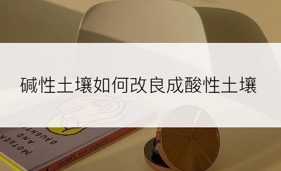 碱性土壤如何改良成酸性土壤