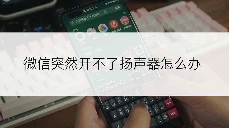 微信突然开不了扬声器怎么办