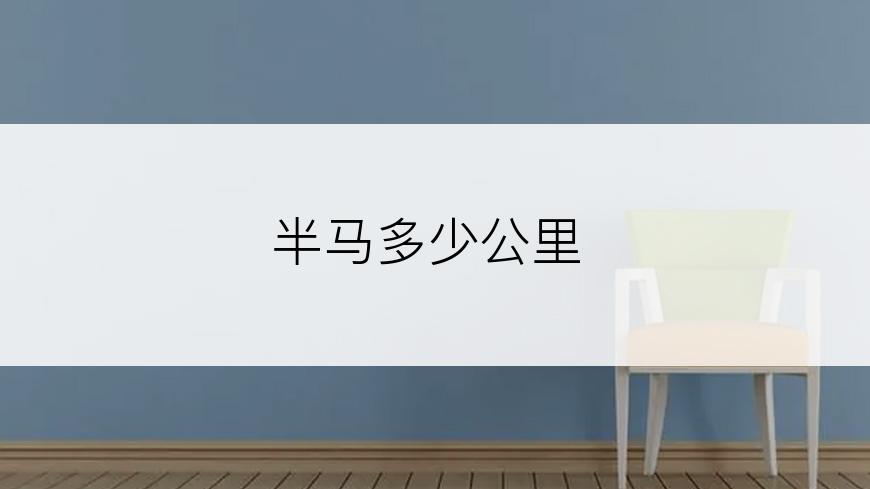 半马多少公里