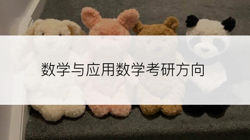 数学与应用数学考研方向