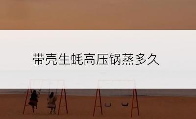 带壳生蚝高压锅蒸多久