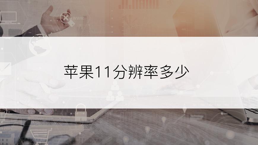 苹果11分辨率多少