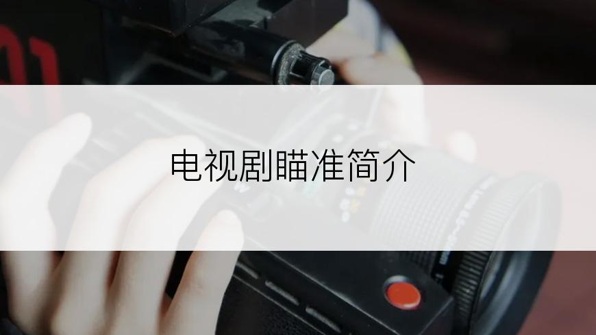 电视剧瞄准简介