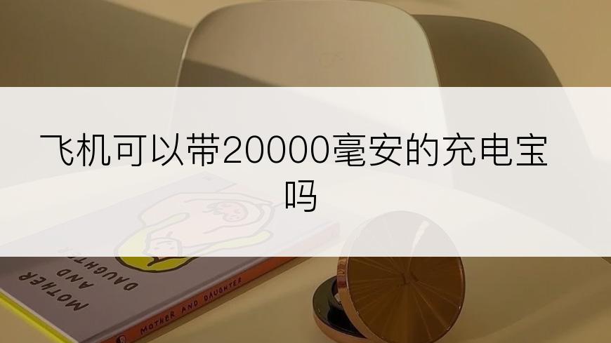 飞机可以带20000毫安的充电宝吗
