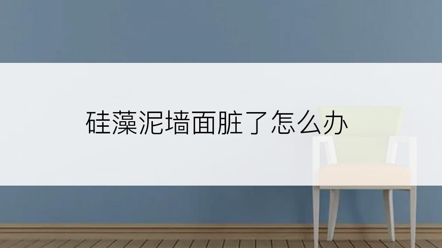 硅藻泥墙面脏了怎么办