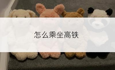 怎么乘坐高铁