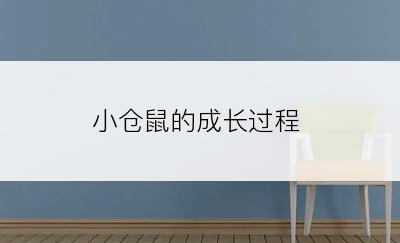 小仓鼠的成长过程