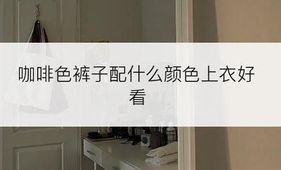 咖啡色裤子配什么颜色上衣好看